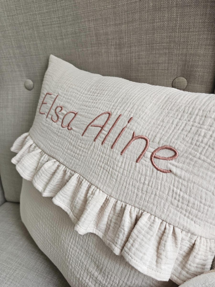 Personalisiertes Kissen mit Rüsche – Foto 12