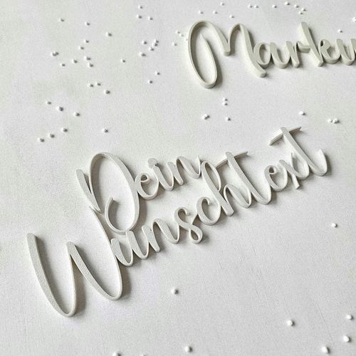 Caketopper Schriftzug – Name & Wunschtext