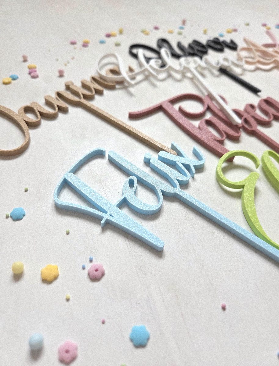 Cake Topper mit Namen