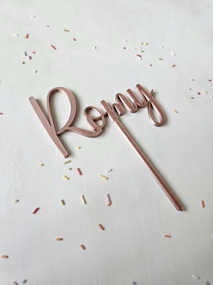 Cake Topper personalisiert mit Namen – Bild 4