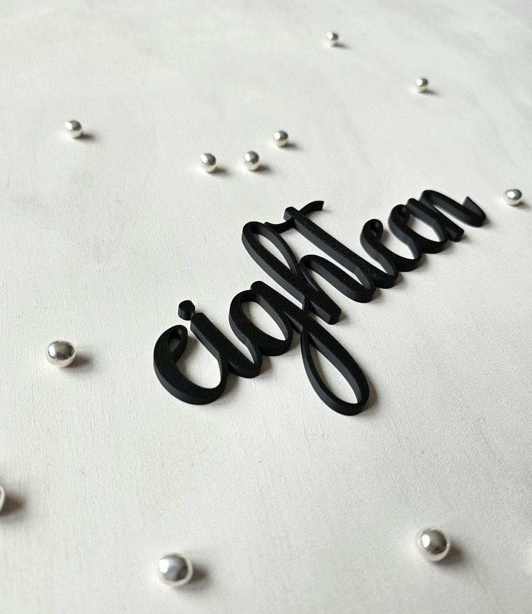 Caketopper Schriftzug – Name & Wunschtext – Bild 4