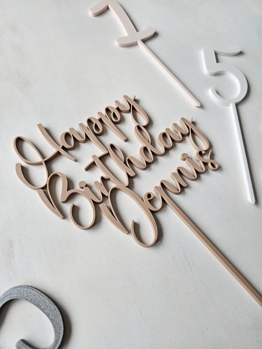 Cake Topper Wunschtext – Bild 3