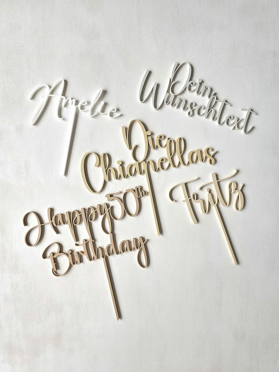 Cake Topper Wunschtext – Bild 5