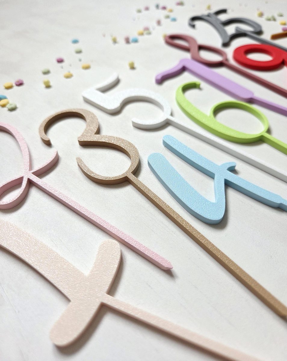 Cake Topper Zahlen – Bild 1