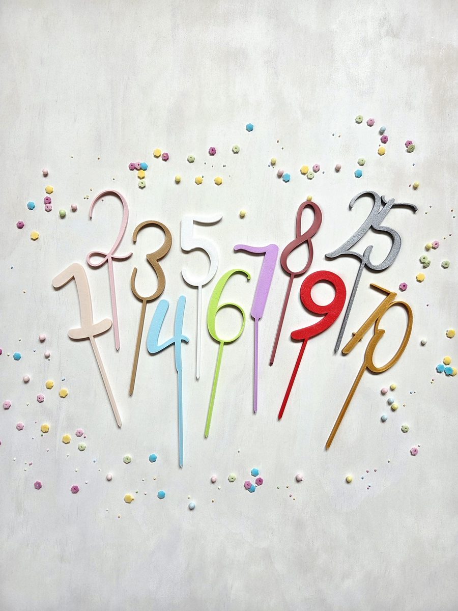 Cake Topper Zahlen – Bild 2