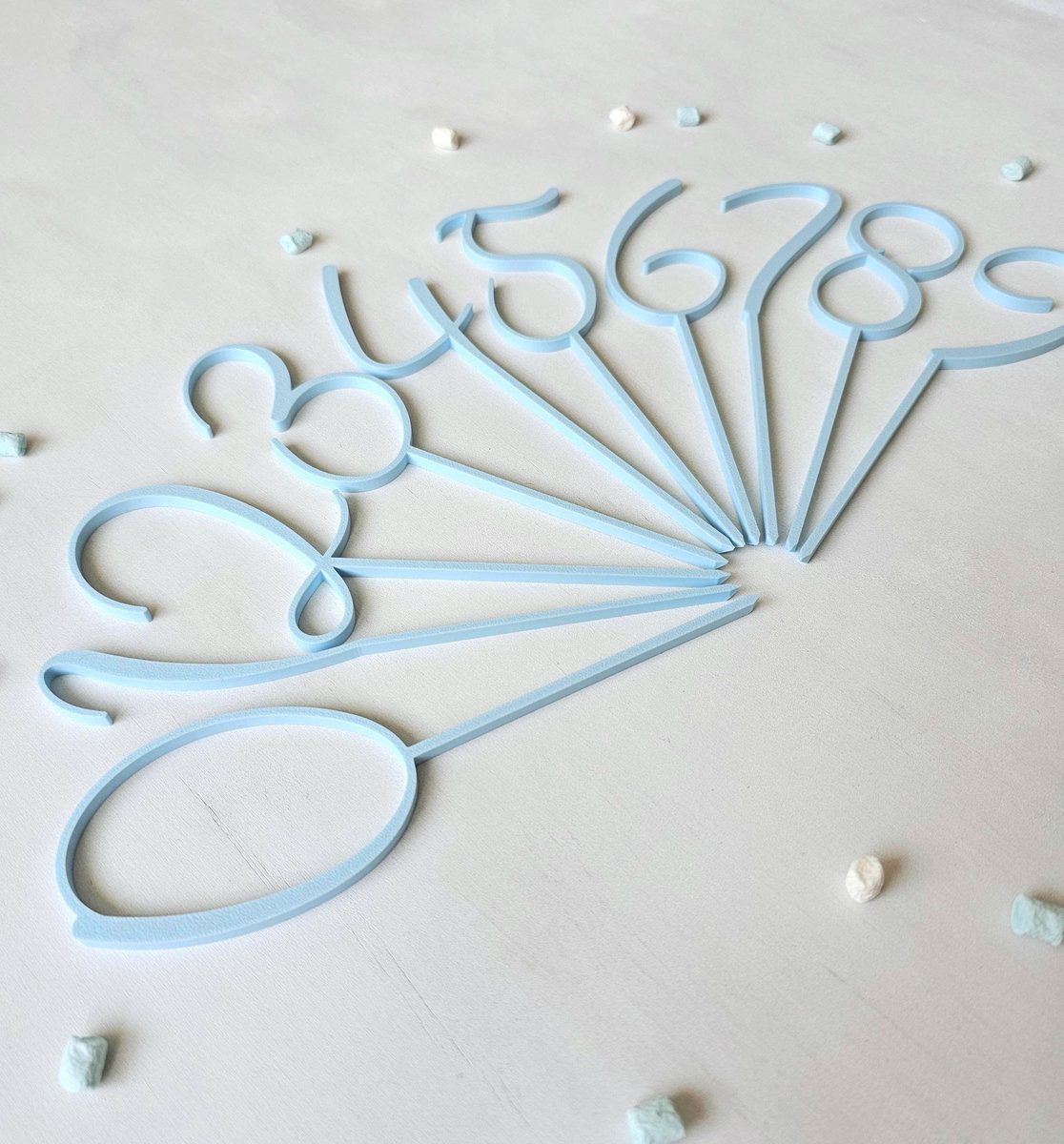 Cake Topper Zahlen – Bild 4
